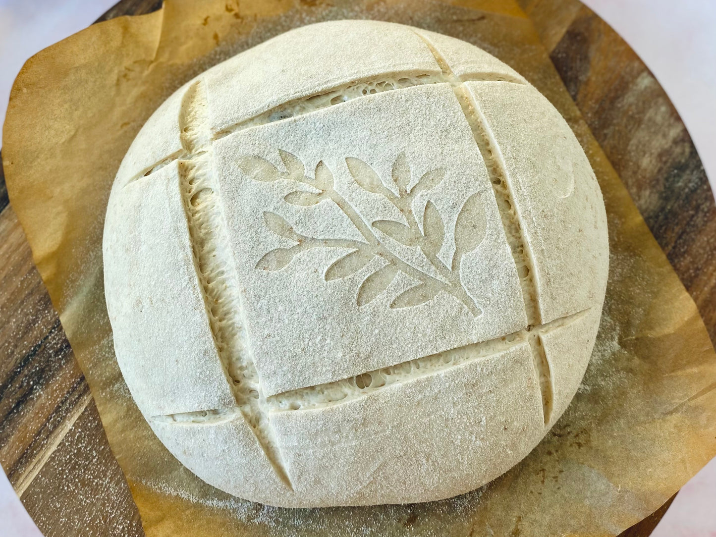 NEW! Set of 4 stencils for sourdough bread art (Botanical)