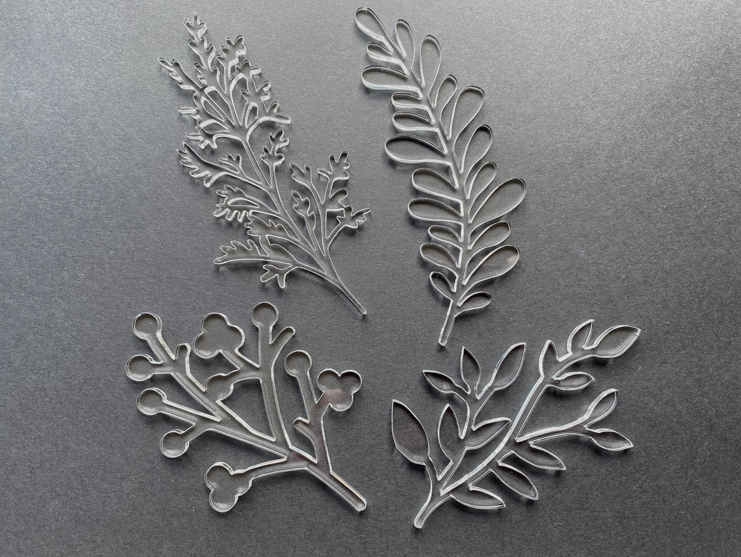 NEW! Set of 4 stencils for sourdough bread art (Botanical)