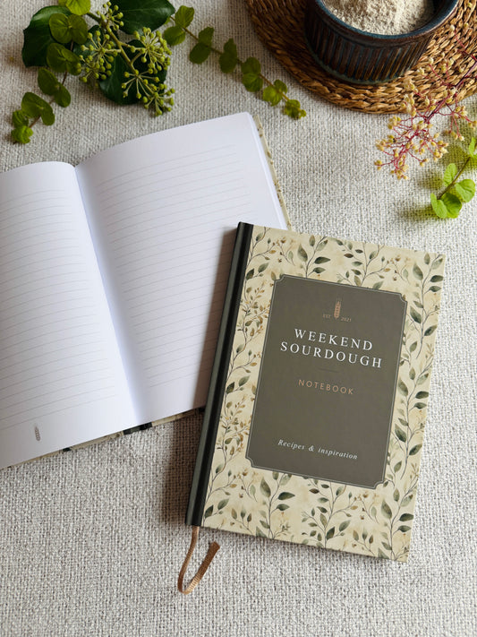 NEW IN! Weekend Sourdough Notebook & Guide | Limited Botanical Edition | A5 Hardback