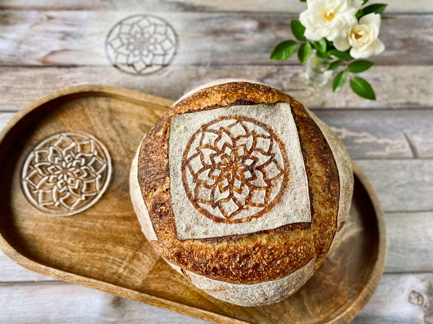 NEW! Set of 4 stencils for sourdough bread art (Clear/Transparent - Set 1)