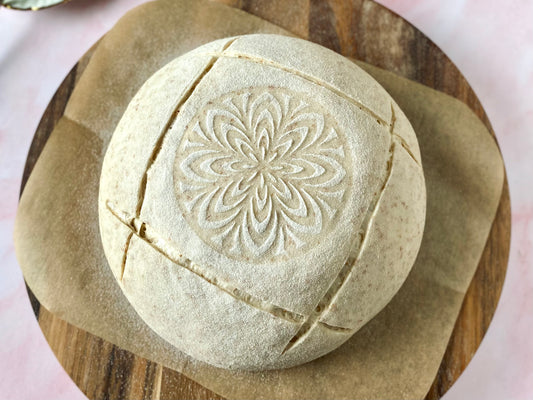 Set of 4 stencils for sourdough bread art (Geometric - Set B)