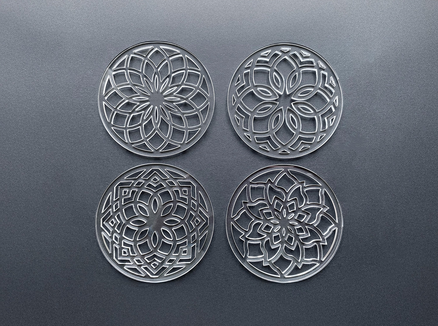 NEW! Set of 4 stencils for sourdough bread art (Clear/Transparent - Set 1)
