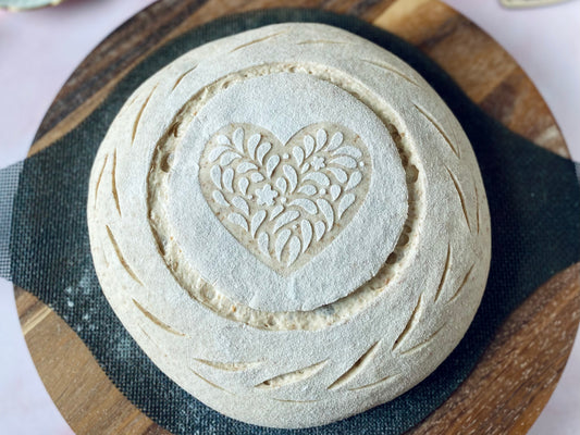 Set of 4 stencils for sourdough bread art (Hearts)