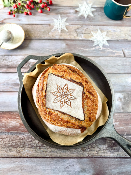 NEW IN! Set of 3 stencils for sourdough bread art (Snowflakes Collection)