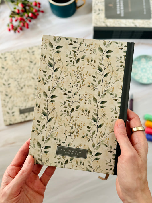 NEW IN! Weekend Sourdough Notebook & Recipes | Limited Botanical Edition | A5 Hardback