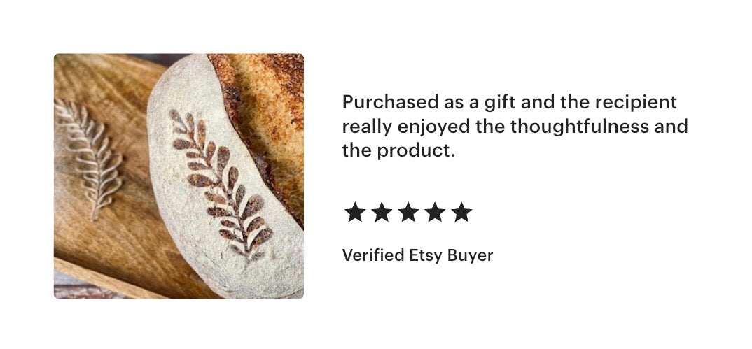 Set of 4 stencils for sourdough bread art (Botanical)