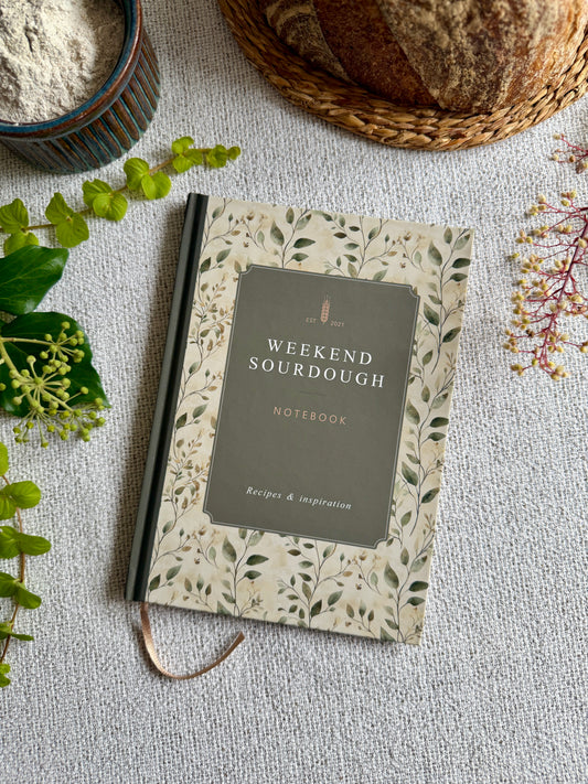 NEW IN! Weekend Sourdough Notebook & Guide | Limited Botanical Edition | A5 Hardback