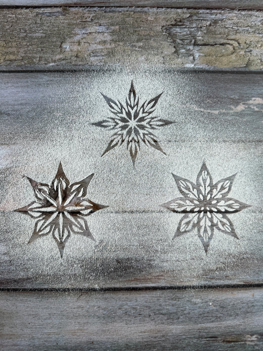 NEW IN! Set of 3 stencils for sourdough bread art (Snowflakes Collection)