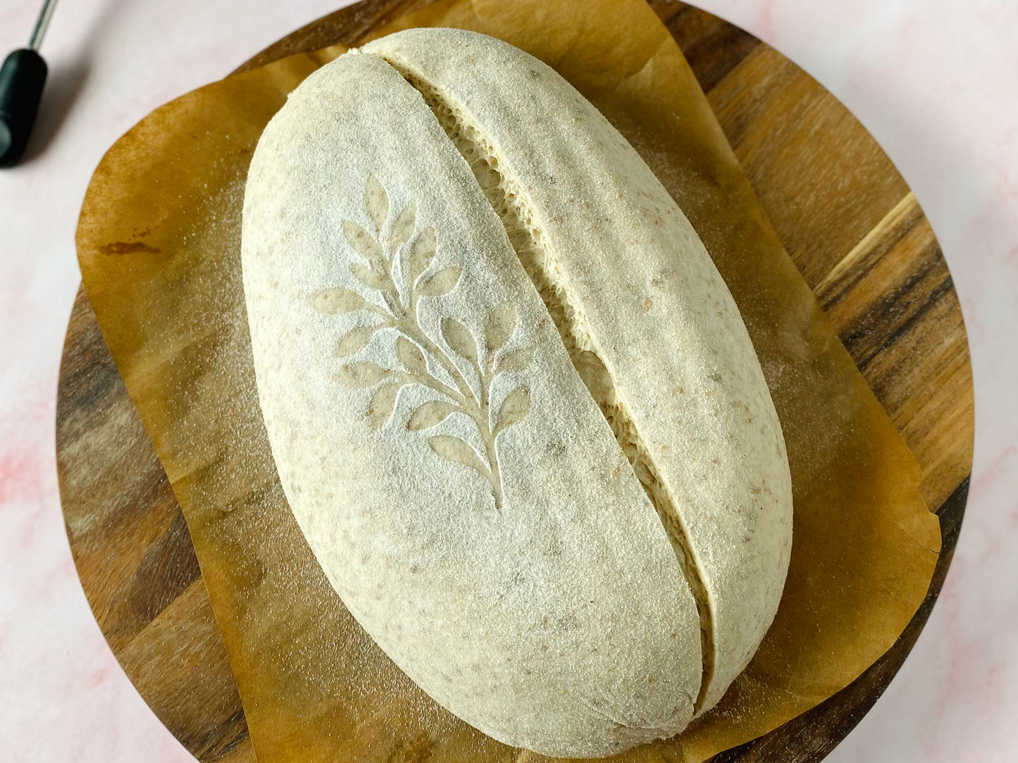 Set of 4 stencils for sourdough bread art (Botanical)