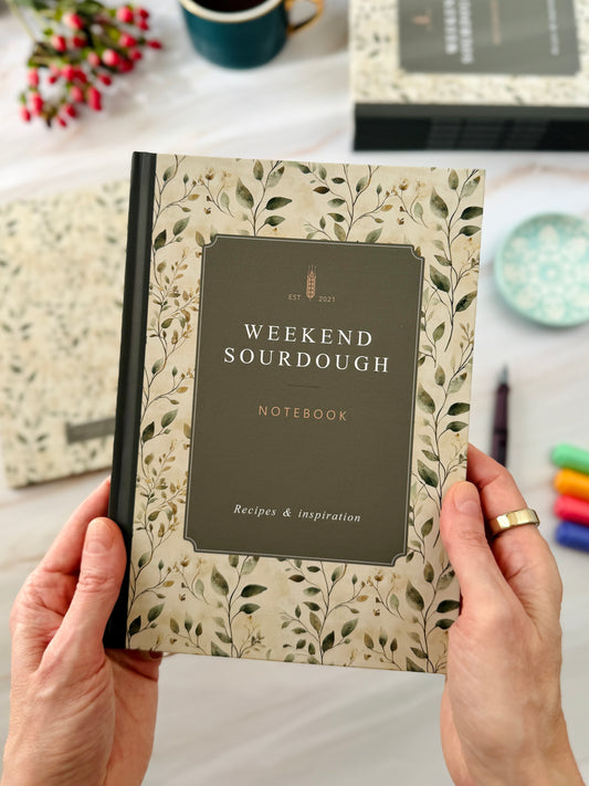 NEW IN! Weekend Sourdough Notebook & Recipes | Limited Botanical Edition | A5 Hardback