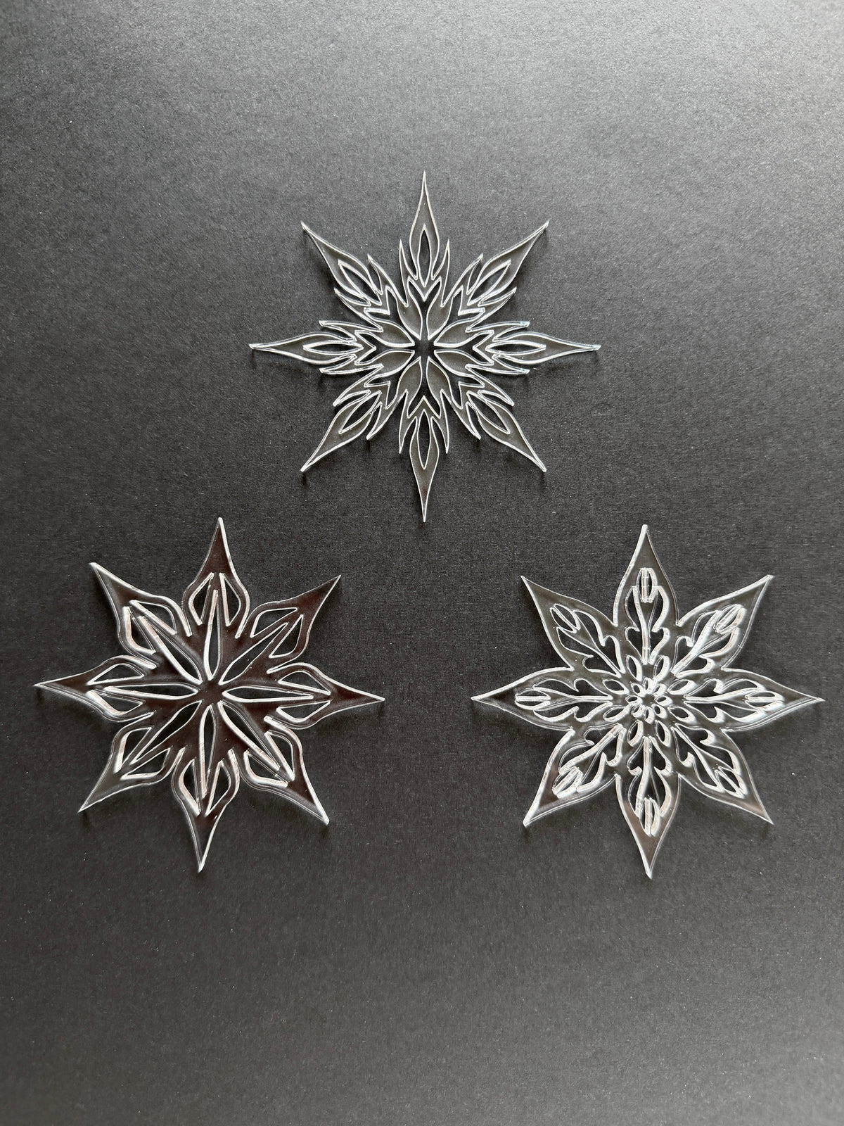 NEW IN! Set of 3 stencils for sourdough bread art (Snowflakes Collection)