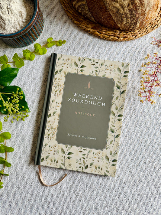 NEW IN! Weekend Sourdough Notebook & Guide | Limited Botanical Edition | A5 Hardback