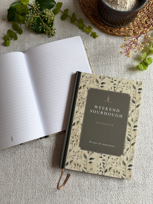 NEW IN! Weekend Sourdough Notebook & Guide | Limited Botanical Edition | A5 Hardback