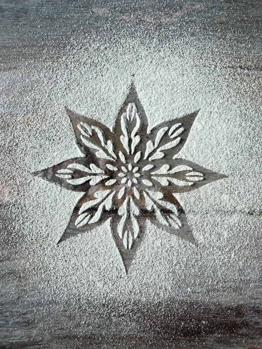 Set of 3 stencils for sourdough bread art (Snowflakes Collection)