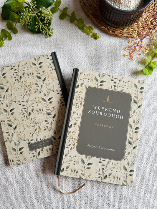 NEW IN! Weekend Sourdough Notebook & Guide | Limited Botanical Edition | A5 Hardback